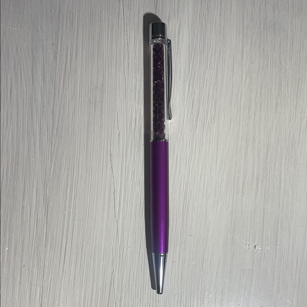Swarovski Amethyst Crystal Ballpoint Pen In original packing. Never used. - Picture 2 of 5